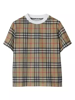 Burberry Kids футболка, нейтральный цвет