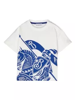 Burberry Kids футболка с логотипом EKD, белый