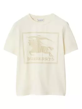 Burberry Kids футболка с логотипом EKD, нейтральный цвет