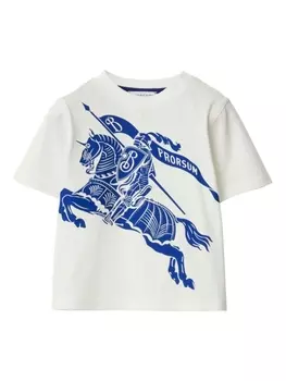 Burberry Kids футболка с логотипом EKD, нейтральный цвет