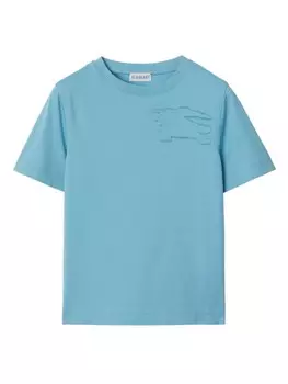 Burberry Kids футболка с логотипом, синий