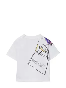 Burberry Kids футболка с принтом, белый