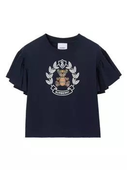 Burberry Kids футболка с принтом Thomas Bear, синий