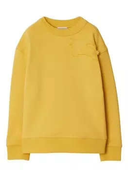 Burberry Kids хлопковая толстовка EKD, желтый