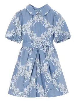 Burberry Kids худи Oak Leaf Crest, синий