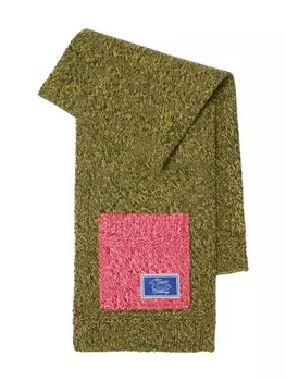 Burberry Kids кашемировый шарф, зеленый