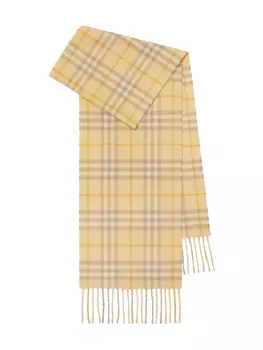 Burberry Kids кашемировый шарф, желтый