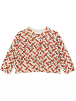 Burberry Kids комплект из комбинезона и топа с монограммой, нейтральный цвет