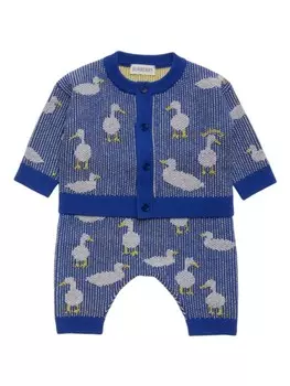 Burberry Kids костюм-двойка Duck, синий