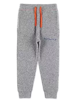 Burberry Kids кроссовки с вышитым логотипом, серый