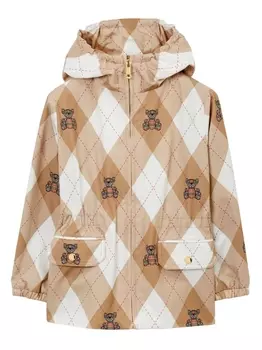 Burberry Kids куртка с принтом Thomas Bear, коричневый