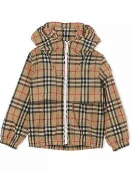 Burberry Kids куртка в клетку Vintage Check, нейтральный цвет