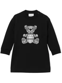 Burberry Kids платье-свитер Thomas Bear, черный