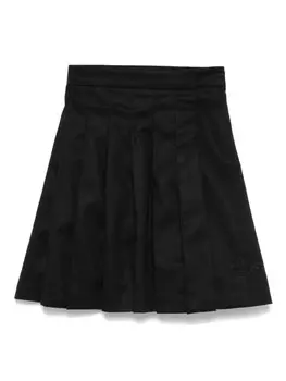 Burberry Kids плиссированная юбка, черный