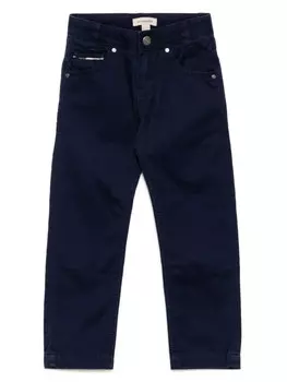 Burberry Kids прямые брюки, синий