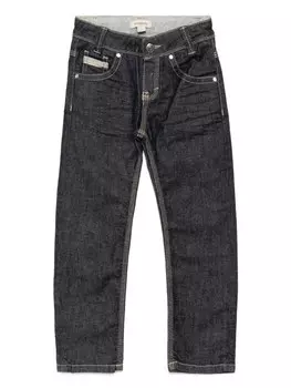 Burberry Kids прямые джинсы, синий