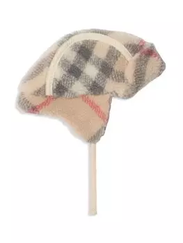 Burberry Kids шапка-ушанка, нейтральный цвет