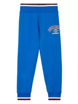 Burberry Kids спортивные брюки College, синий