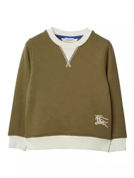 Burberry Kids толстовка с логотипом EKD, зеленый
