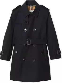 Тренч Burberry Kids The Sandringham, черный