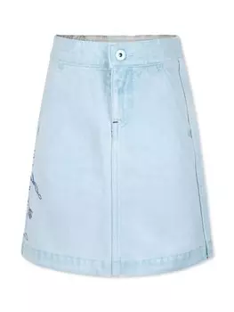 Burberry Kids юбка джинсовая EKD, синий