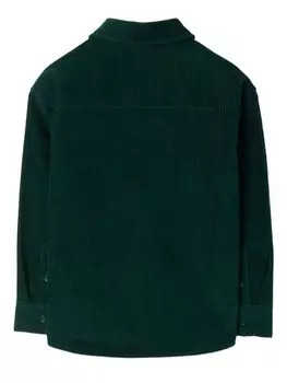 Burberry Kids вельветовая рубашка, зеленый