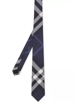 Burberry классический галстук в клетку, синий