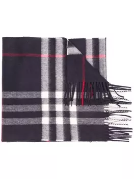 Burberry классический кашемировый шарф в клетку, синий