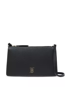 Клатч Burberry с монограммой, черный