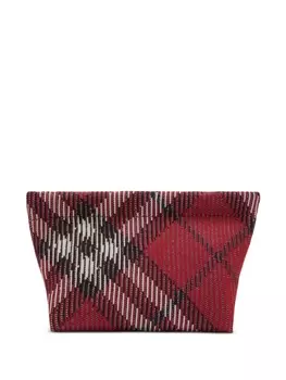 Клатч Burberry с узором в клетку, красный