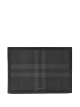 Burberry клатч в клетку, черный