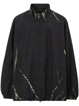 Burberry клетчатая куртка Sliced, черный