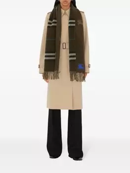 Burberry клетчатый двусторонний шарф, коричневый