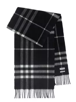 Burberry клетчатый кашемировый шарф, черный