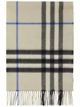 Burberry клетчатый кашемировый шарф, нейтральный цвет