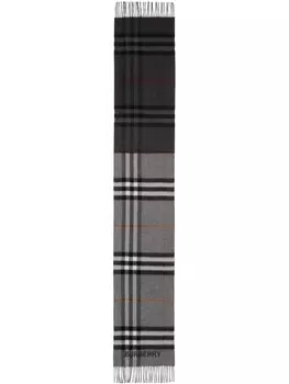 Burberry клетчатый шарф, серый