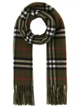Burberry клетчатый шарф, зеленый