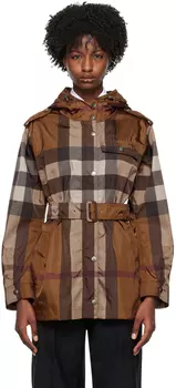 Burberry Коричневая куртка в клетку