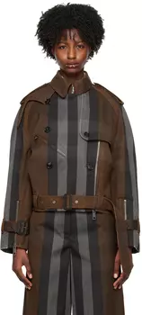 Burberry Коричневая куртка в клетку