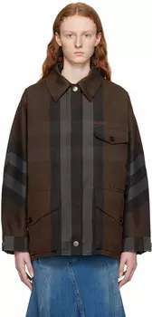 Burberry Коричневая куртка в клетку