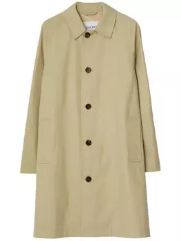 Burberry короткий плащ, нейтральный цвет