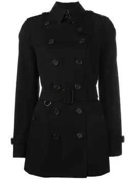 Burberry короткий тренч 'The Sandringham', черный