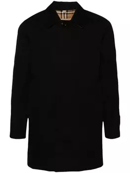 Burberry короткое пальто Camden Heritage, черный