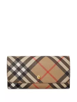 Burberry кошелек Burberry в клетку, нейтральный цвет