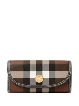 Burberry кошелек в клетку, коричневый