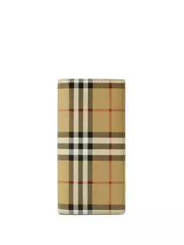 Burberry кошелек в клетку, нейтральный цвет