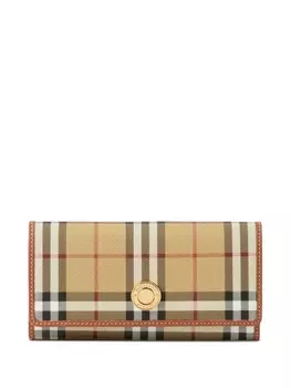 Burberry кошелек в клетку Vintage Check, нейтральный цвет