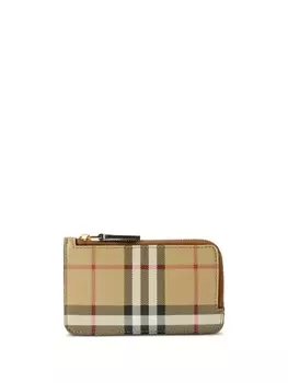 Burberry кошелек в клетку Vintage Check, нейтральный цвет