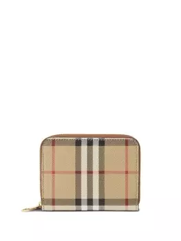 Burberry кошелек в клетку Vintage Check, нейтральный цвет