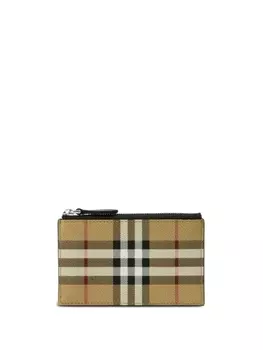 Burberry кошелек в клетку Vintage Check, нейтральный цвет